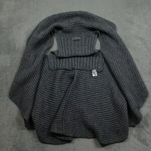 Elsamanda Sweater Womens‎ Medium Gray Mohair Blend Knit Shrug